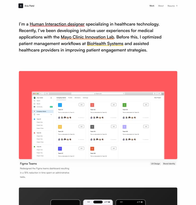 portfolio preview