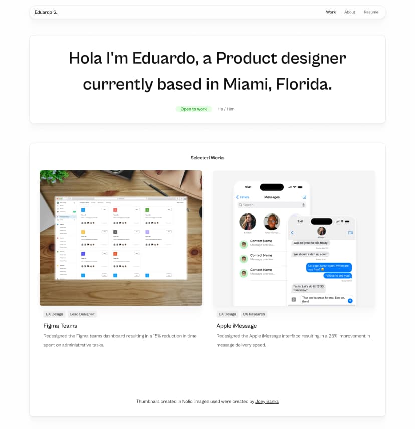 portfolio preview