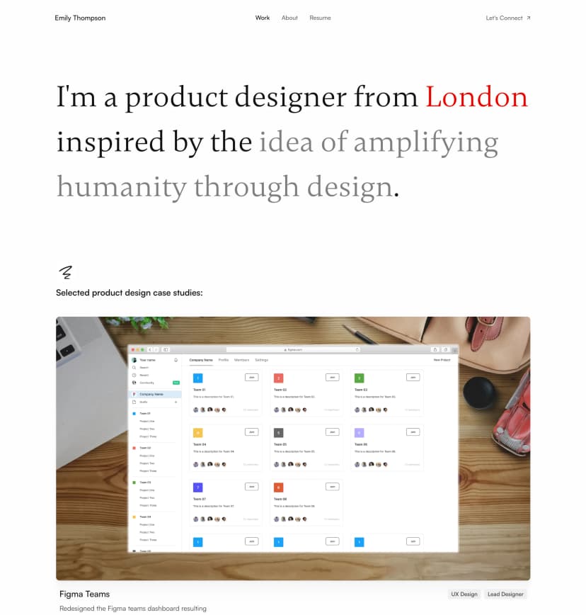 portfolio preview