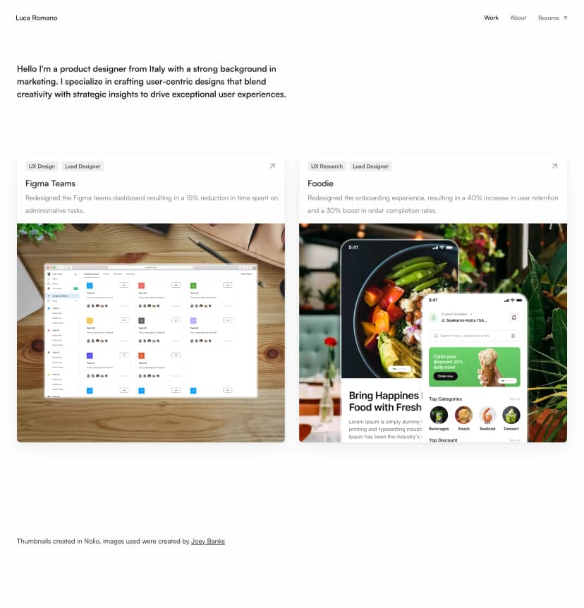 portfolio preview